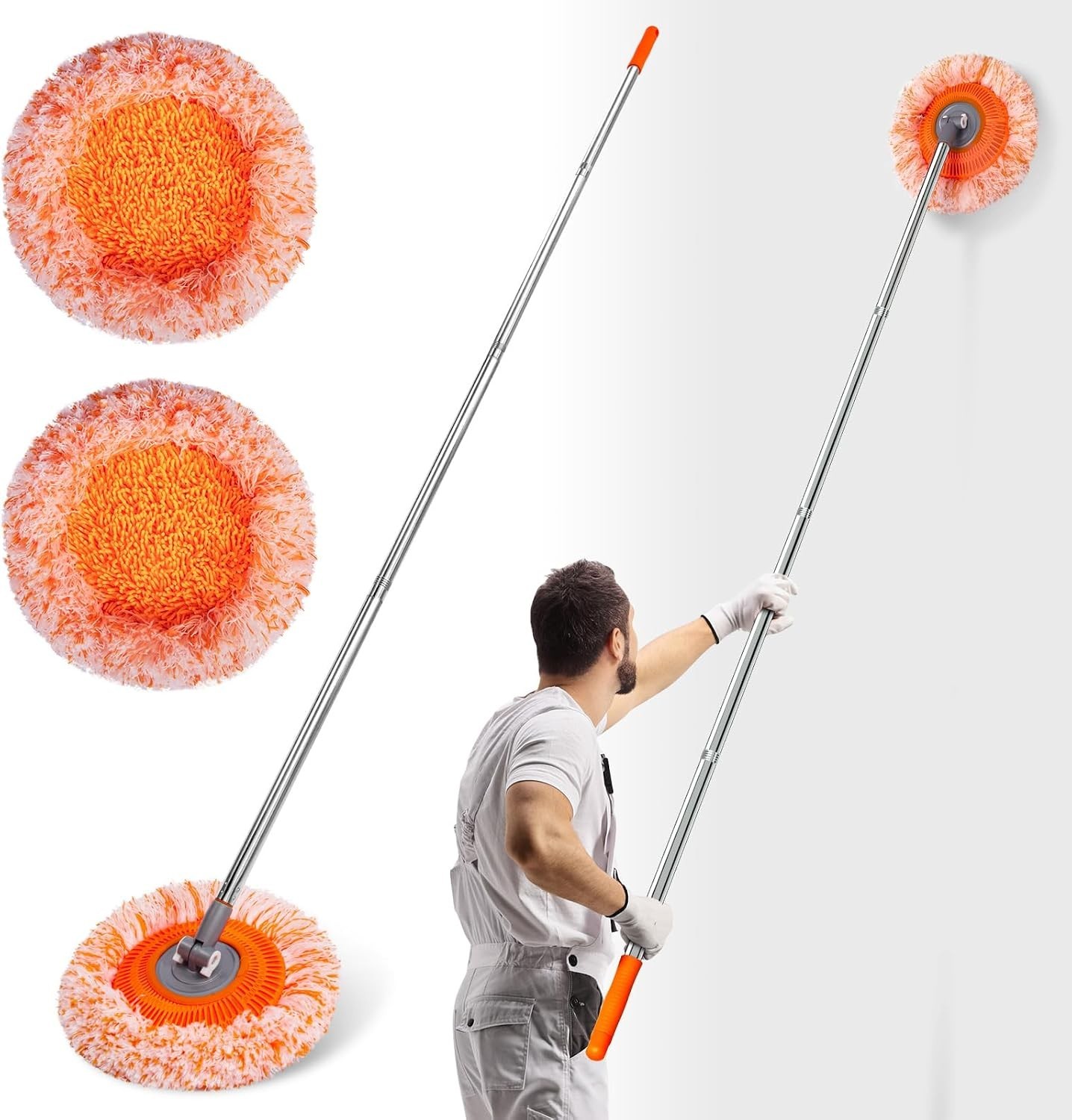 Wall Mop, Primium 68” Wall Cleaner, High-Quality Baseboard Cleaner, Professio…