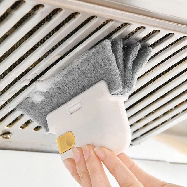 Window Sill Cleaner Tool Hard Bristle Crevice Cleaning Brush Multifunctional 4Pc