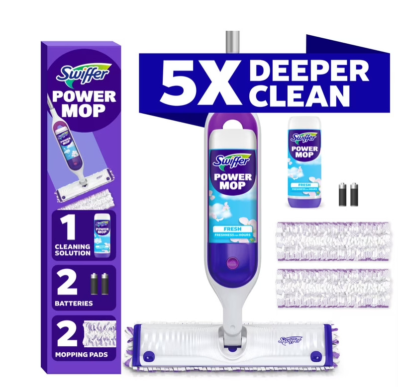 Swiffer Power Mop, Floor Cleaner, Tile, Vinyl, Laminate, Wood, Floor Cleaner, Cl