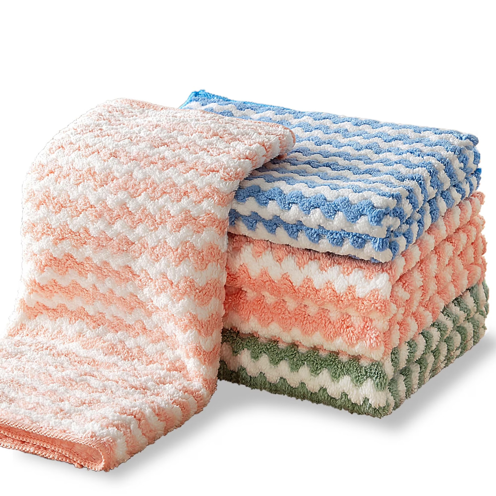 Microfiber Reusable, Lint-Free, Super Absorbent Cleaning Cloths – 6 Pack