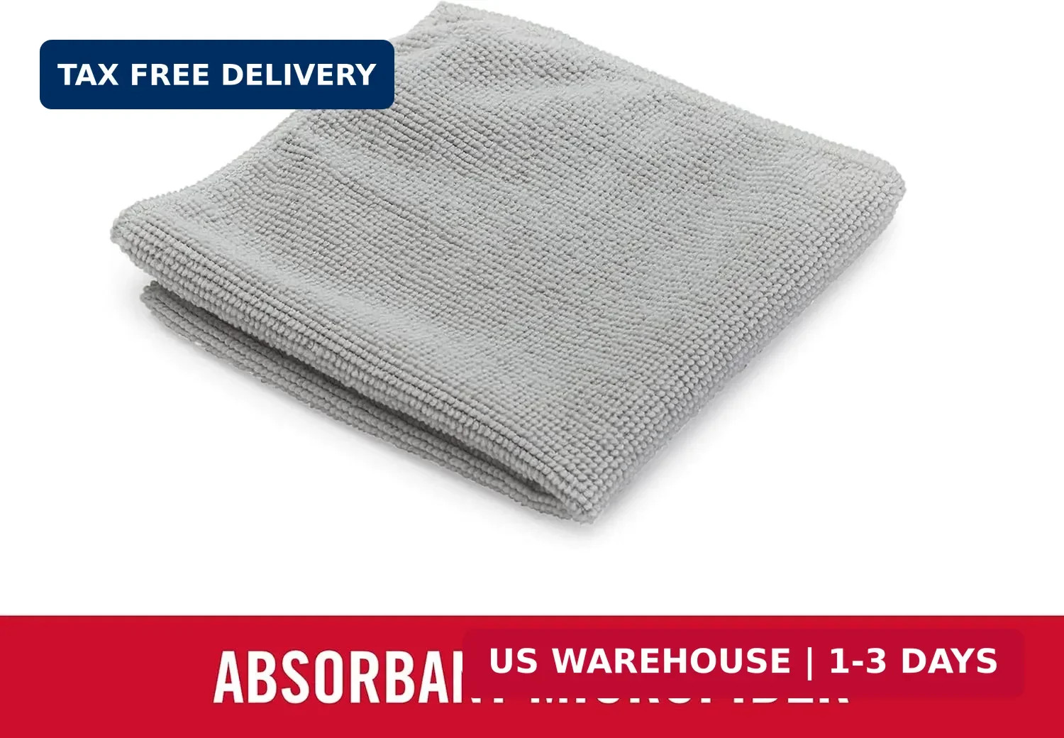 Rubbermaid All Purpose Microfiber Cleaning Cloth Towels, 50 Pack, 12″x12″, Non-S