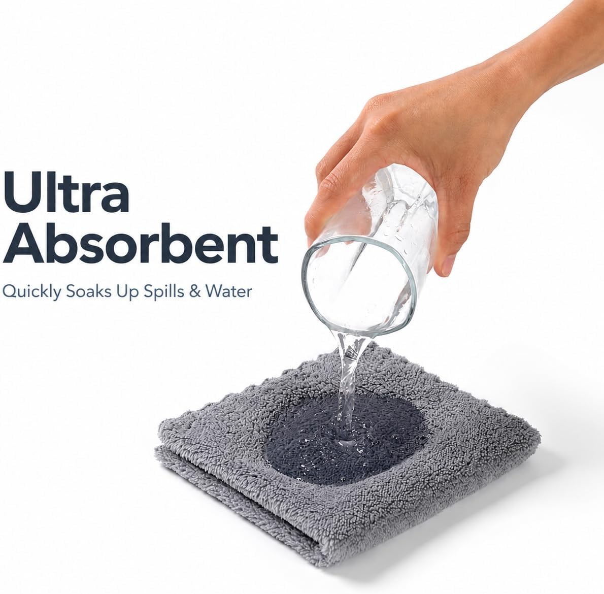 12 Pack Cleaning Cloth,Ultra Soft Absorbent Quick Drying Microfiber Cleaning