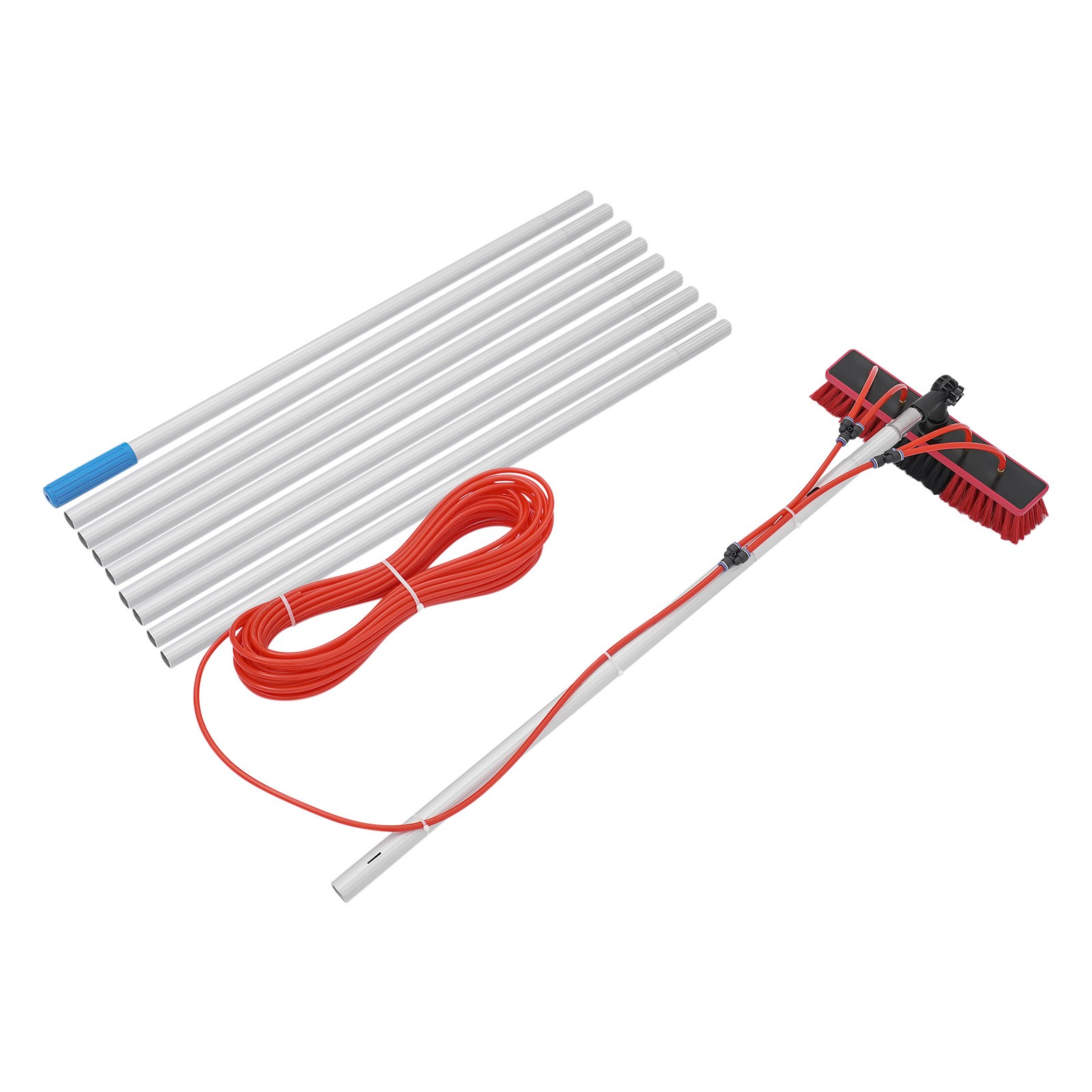 Solar Panel Cleaning Pole Outdoor Window Washing Equipment Brush Adjustable