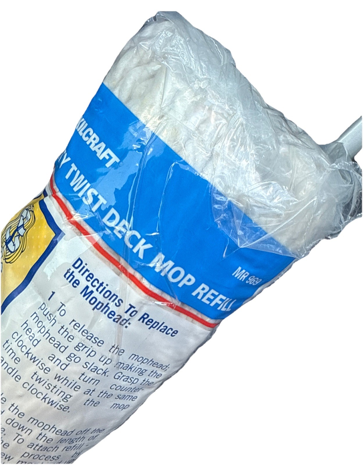 NEW SKILCRAFT Mighty Twist Deck Mop Head Refill MR-969 New Old Stock NOS DEAL
