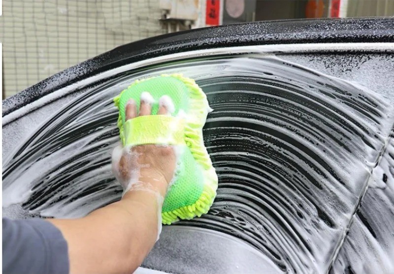 Microfiber Car Washer Sponge Cleaning Car Care Detailing Brushes Washing Towel A