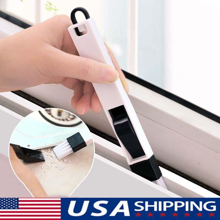 3 in 1 Multi-Purpose Window Slot Cleaning Brush for Keyboard & Glass Dustpan-NEW