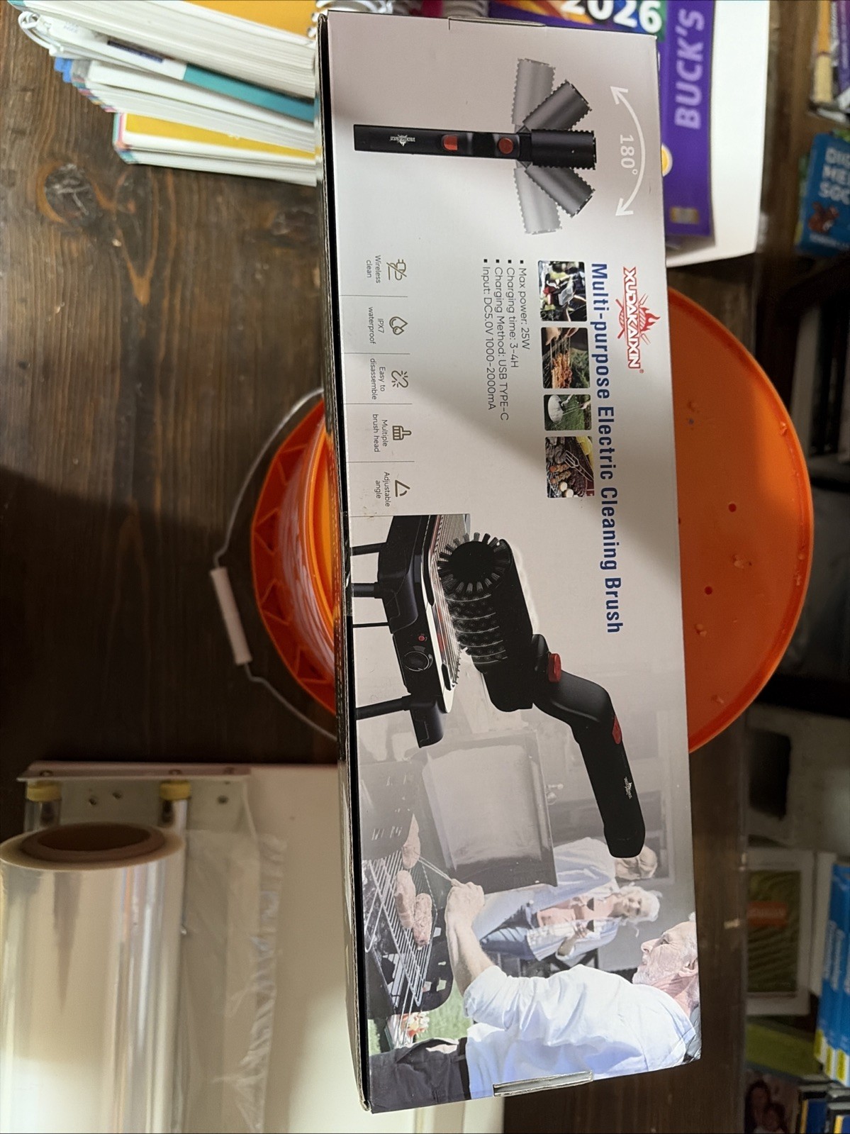 xudakaixn multi purpose electric cleaning brush brand new in unopened box