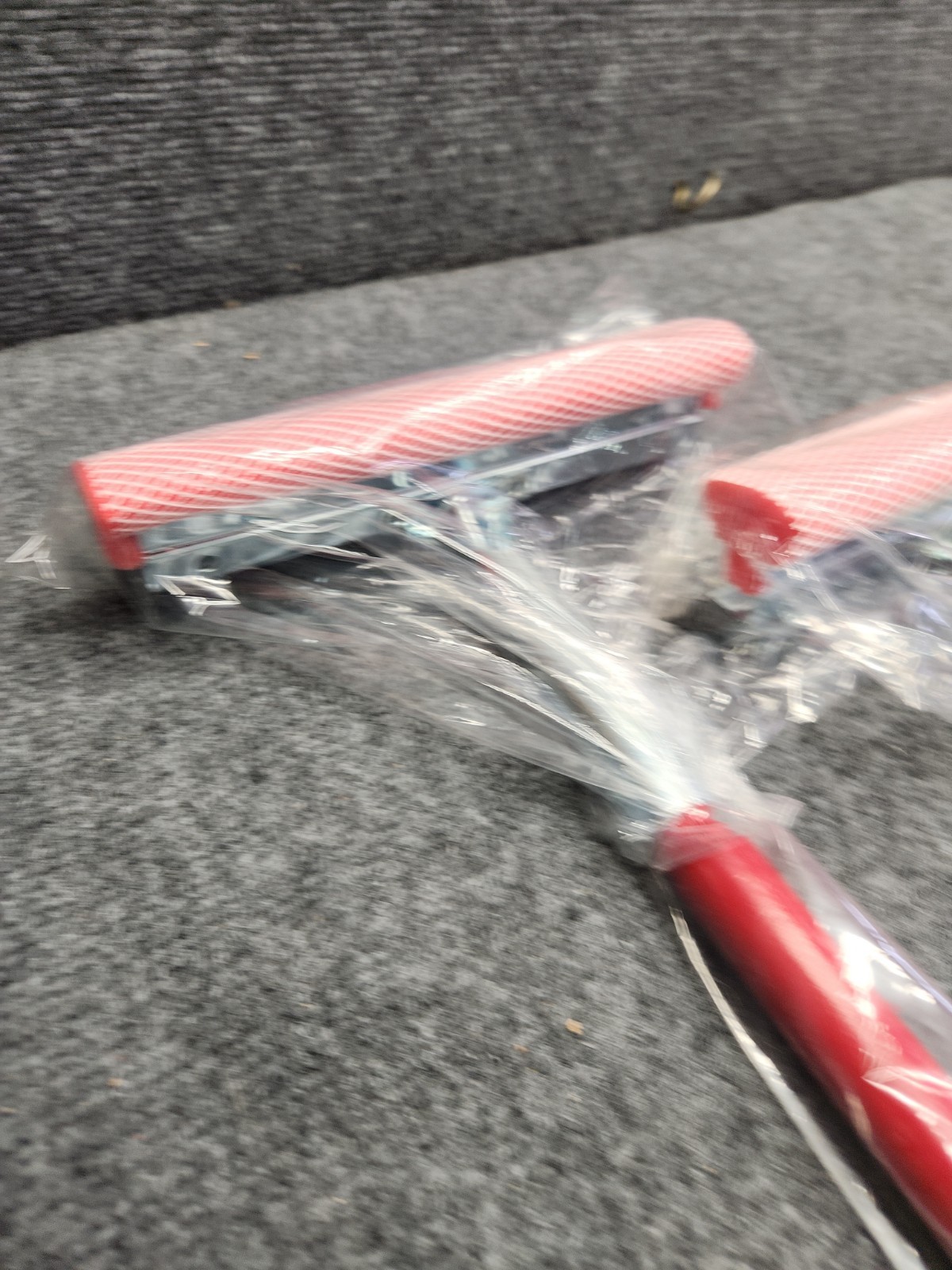 4-PK 8 in. Deluxe Professional Squeegee Red 16 in. Wood Handle
