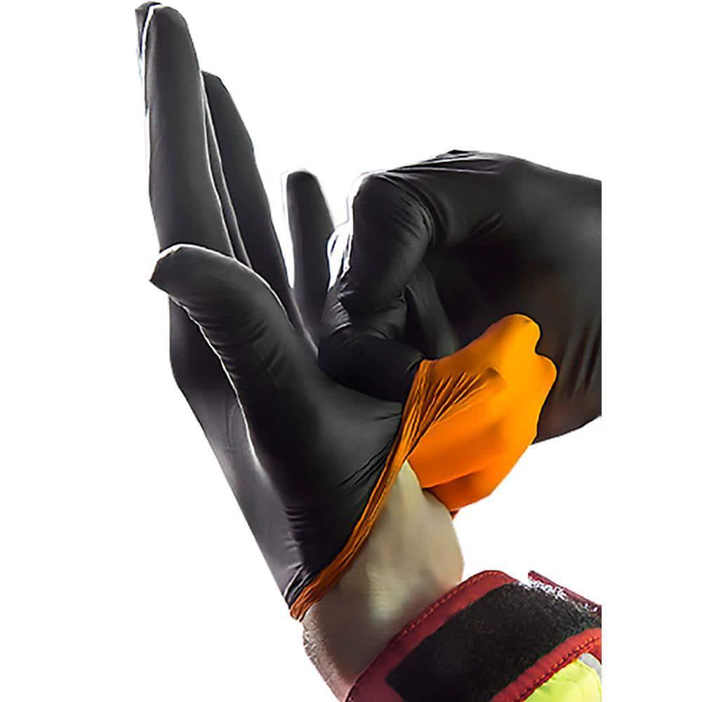 HDX Pop-N-Go Disposable Heavy Duty Nitrile Gloves 80-Count Black
