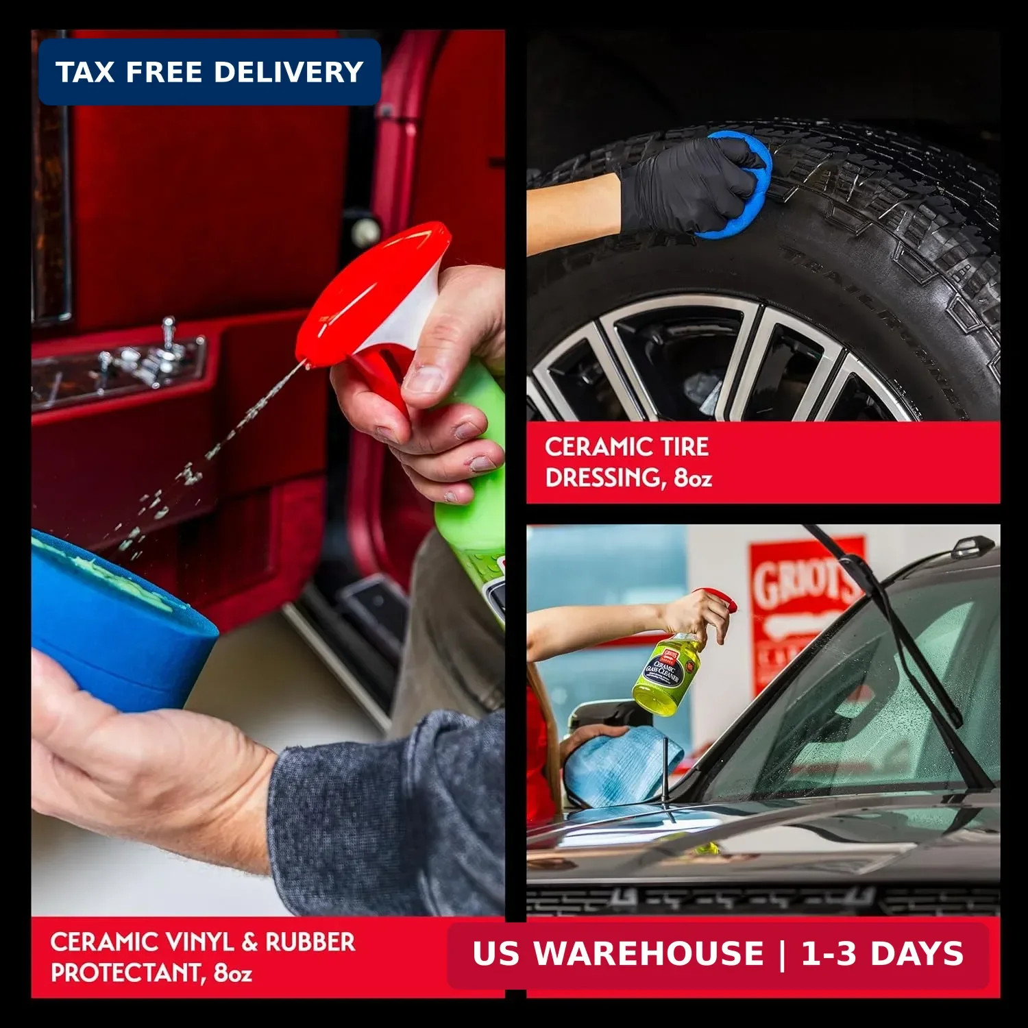 Griot’s Garage Ultimate Ceramic Detail Kit for Car Detailing, Includes 8oz Bottl