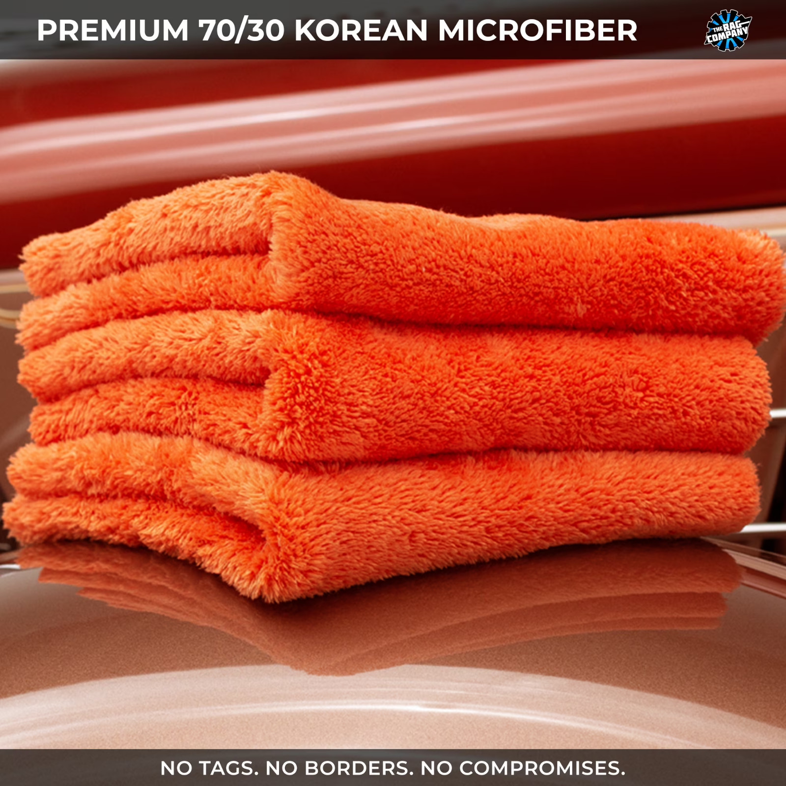 The Rag Company Eagle Edgeless 500 Microfiber Towels 4 Pack 16×16