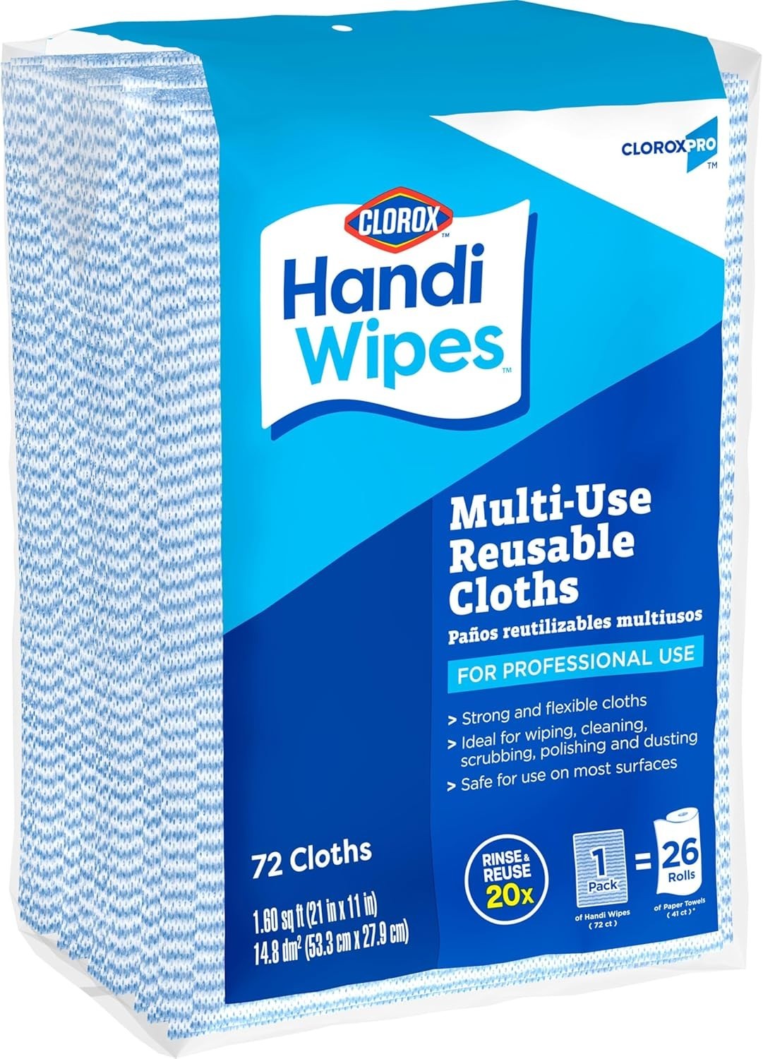 Handi Wipes Multi Use Reusable Cloths, 72 Count