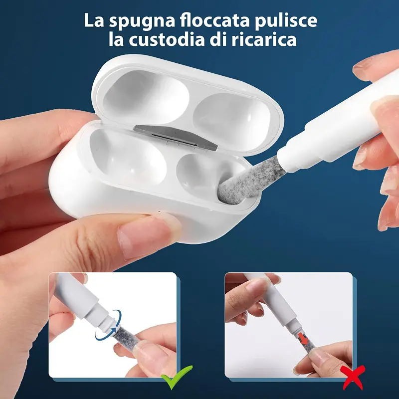 Cleaning Pen For Airpods Pro 1 2 Earphones Cleaner Kit Soft Brush Case Earbuds