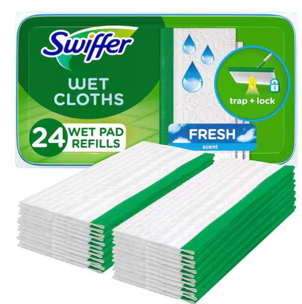 Sweeper Wet Cloth Refills with Open Window Fresh Scent (24-Count)
