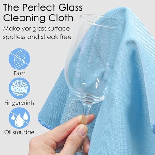 Pack Microfiber Glass Cleaning Cloth 16 Inch X 16 Inch Polishing Cloths 12
