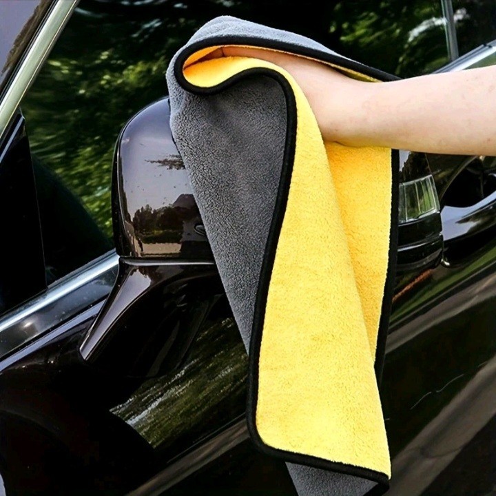 3× Microfiber Cleaning Cloth Towel Car Care Wash Towel Daily Washing Detailing
