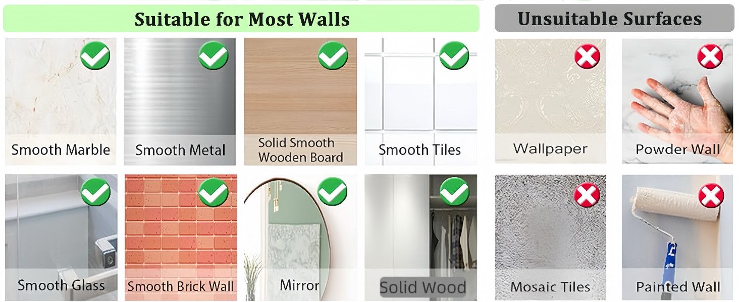 Adhesive Wall Hooks for Hanging Heavy Duty 50 lbs Large Hooks for Walls No