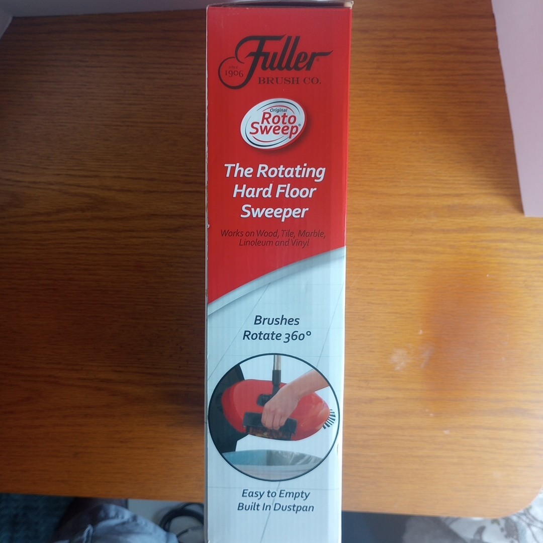 Original Roto Sweep FULLER, Sweeps Wood Tile Marble Linoleum & Vinyl Floor, New