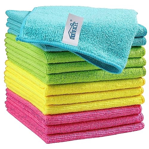 Pack of 12 Multicolor Microfiber Cloths 210GSM – 11.5″x11.5″