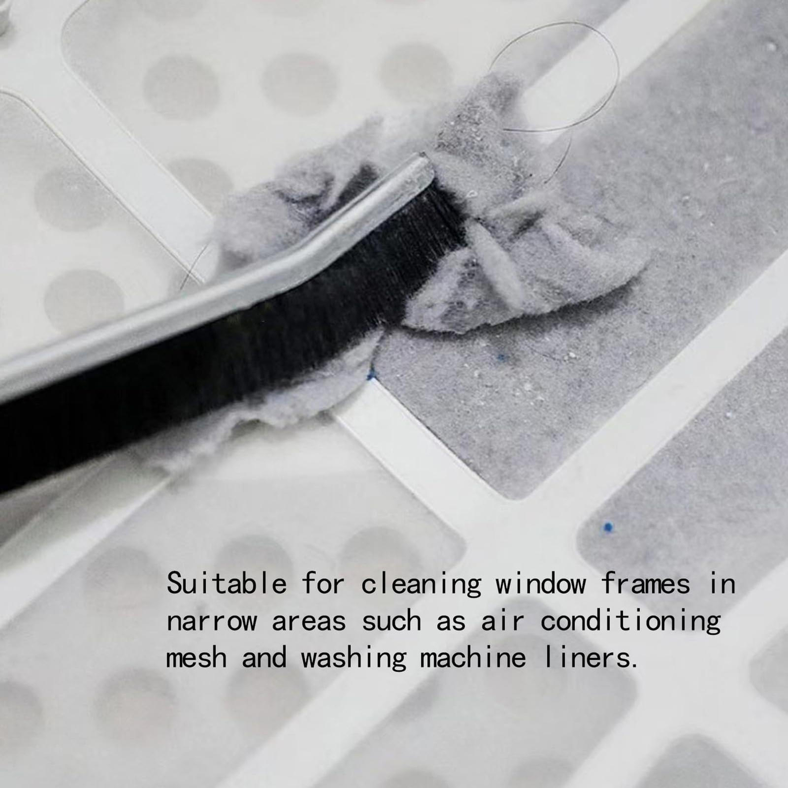 2X Hard Bristle Recess Crevice Cleaning Brush Household Tools Gap Cleaning Brush