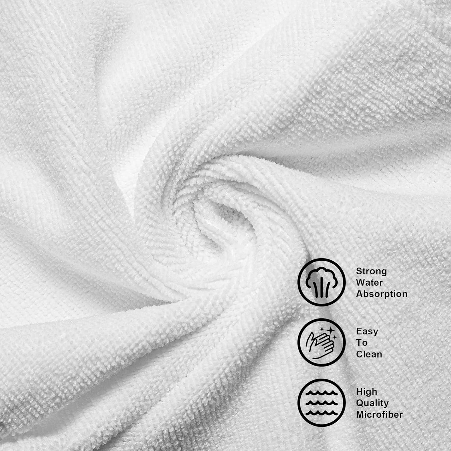 Ultra-Soft, Eco-Friendly Microfiber Cleaning Cloths 90 Pack – Machine Washable