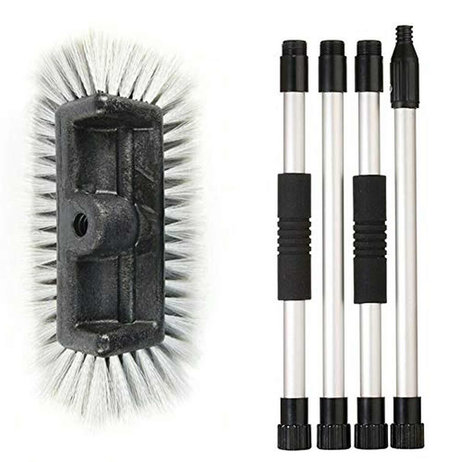CARCAREZ Flow Thru Dip Car Wash Brush with 60″ Long Dismountable Handle for A…