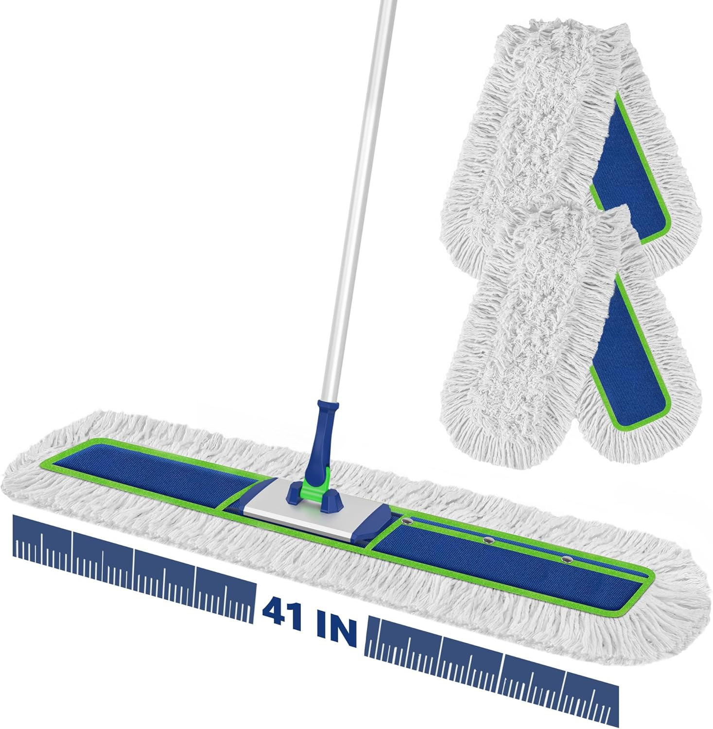 41″ Commercial Dust Mop Large Push Broom Wide Industrial Heavy Duty Hardwood Dry