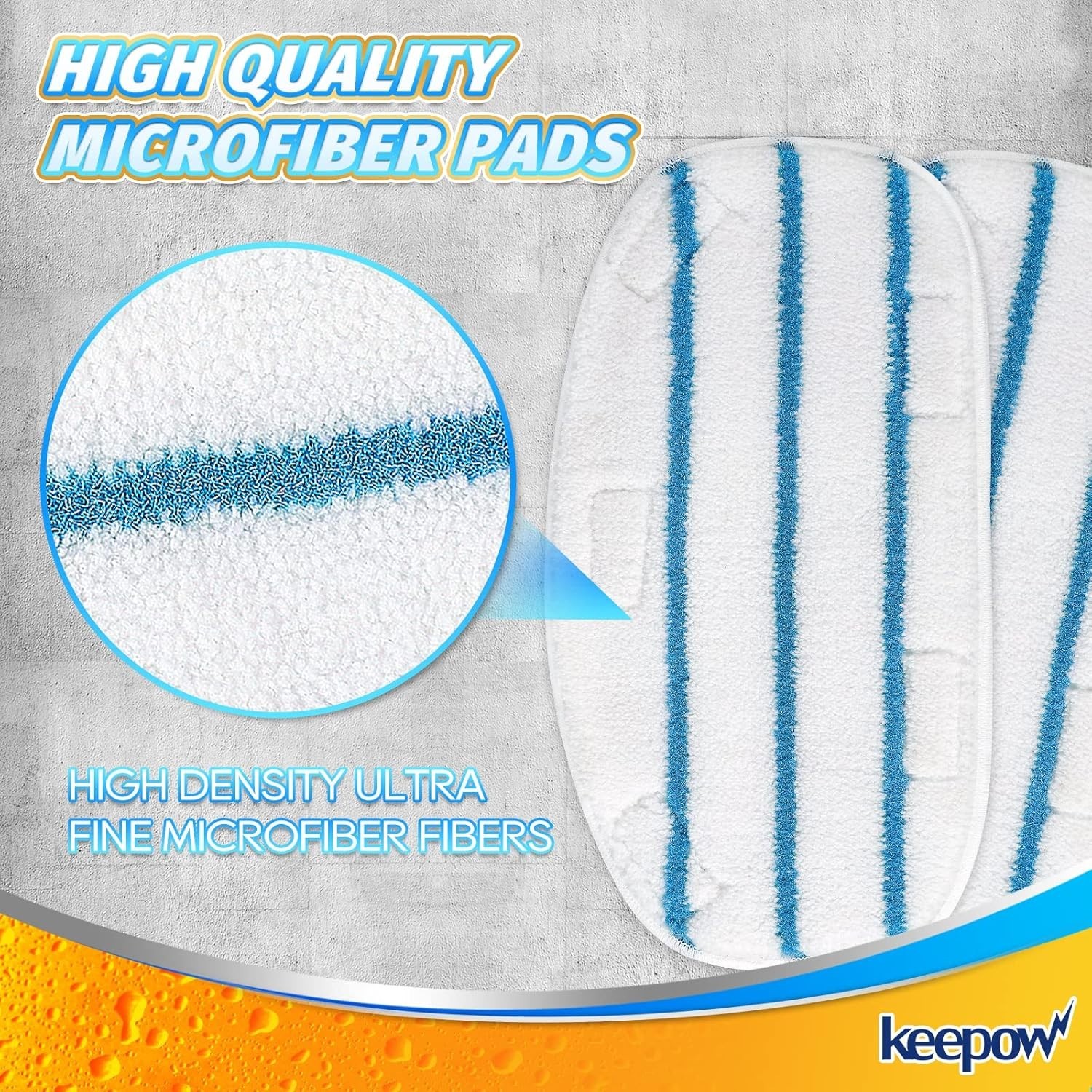 Durable & Washable Steam Mop Pads – Compatible with PurSteam 10-in-1 (5 Pack)