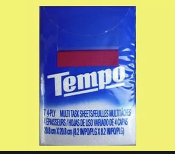 95 PACKS GENUINE TEMPO POCKET POCKETS PURSE SIZE TISSUE + FREE FAST SHIPPING