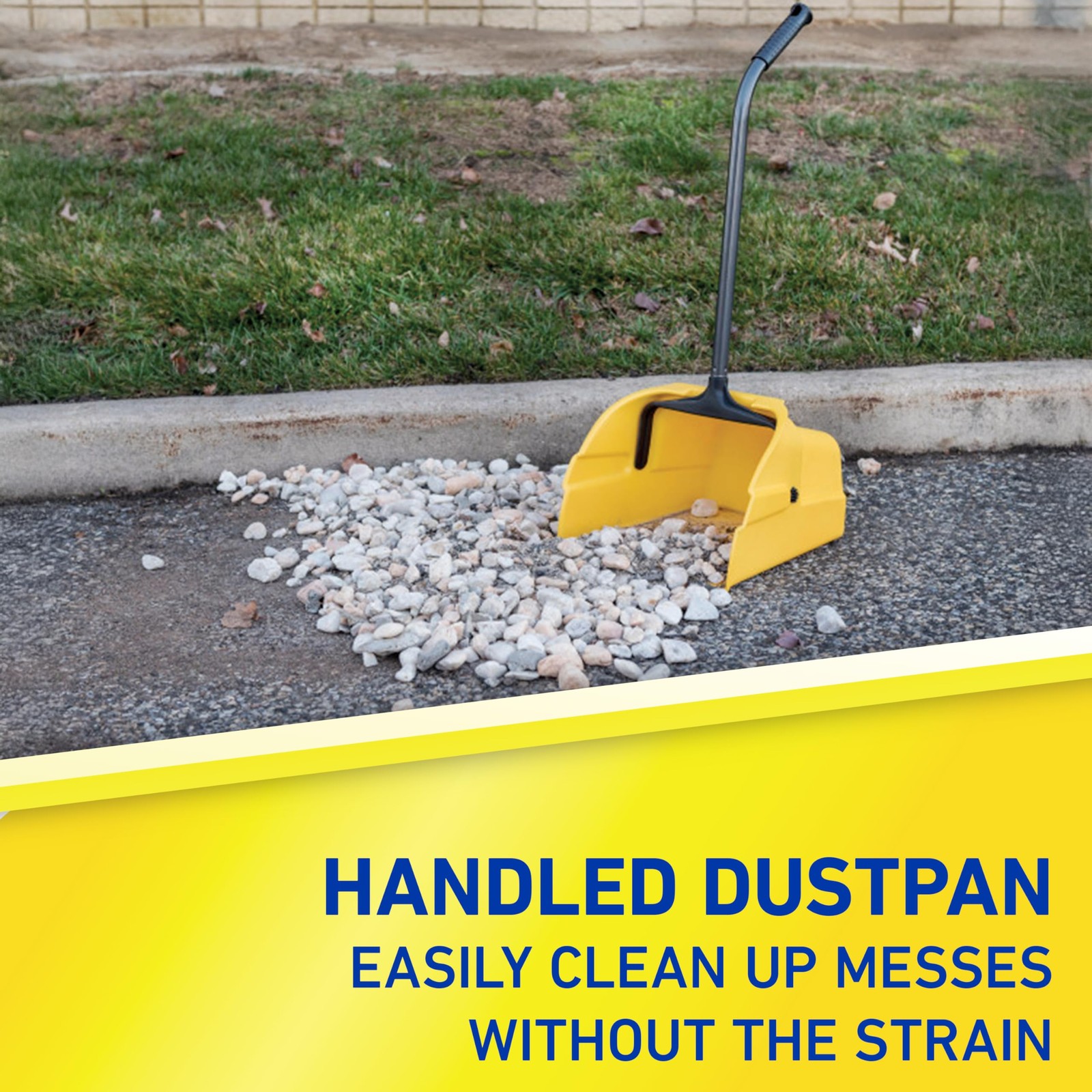 Debris Dustpan with Handle, Jumbo Debris Pan, Trash Collection for Industrial…