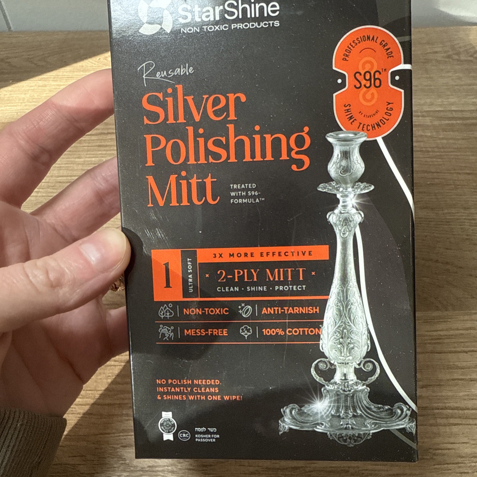 StarShine Reusable Silver Polishing Mitt S96 Non Toxic Products New G4