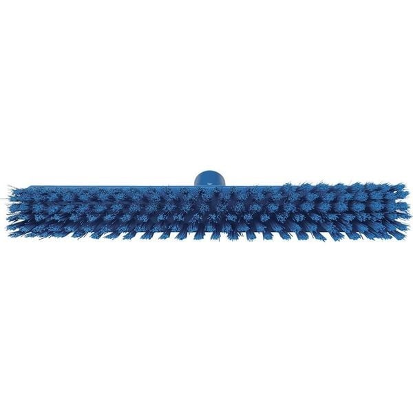 Remco 31743 16 In Sweep Face Broom Head, Soft/Stiff Combination, Synthetic, Blue