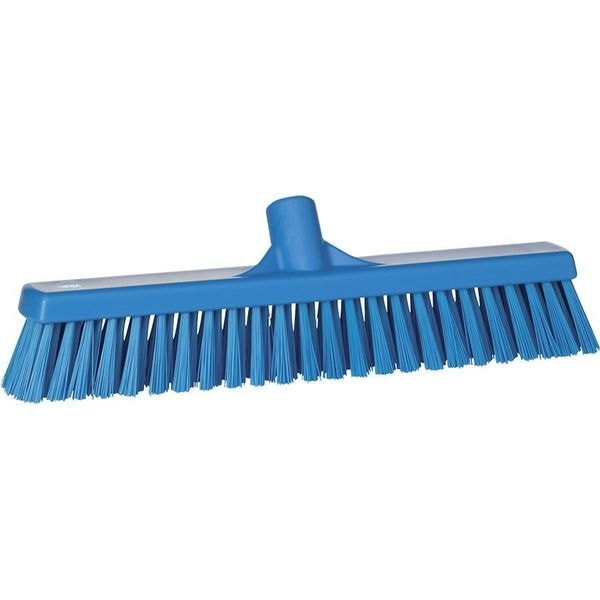 Remco 31743 16 In Sweep Face Broom Head, Soft/Stiff Combination, Synthetic, Blue