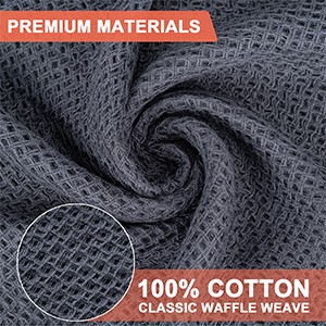 Kitchen Dish Cloths, 100% Cotton Waffle Weave, Ultra Soft Absorbent, Quick