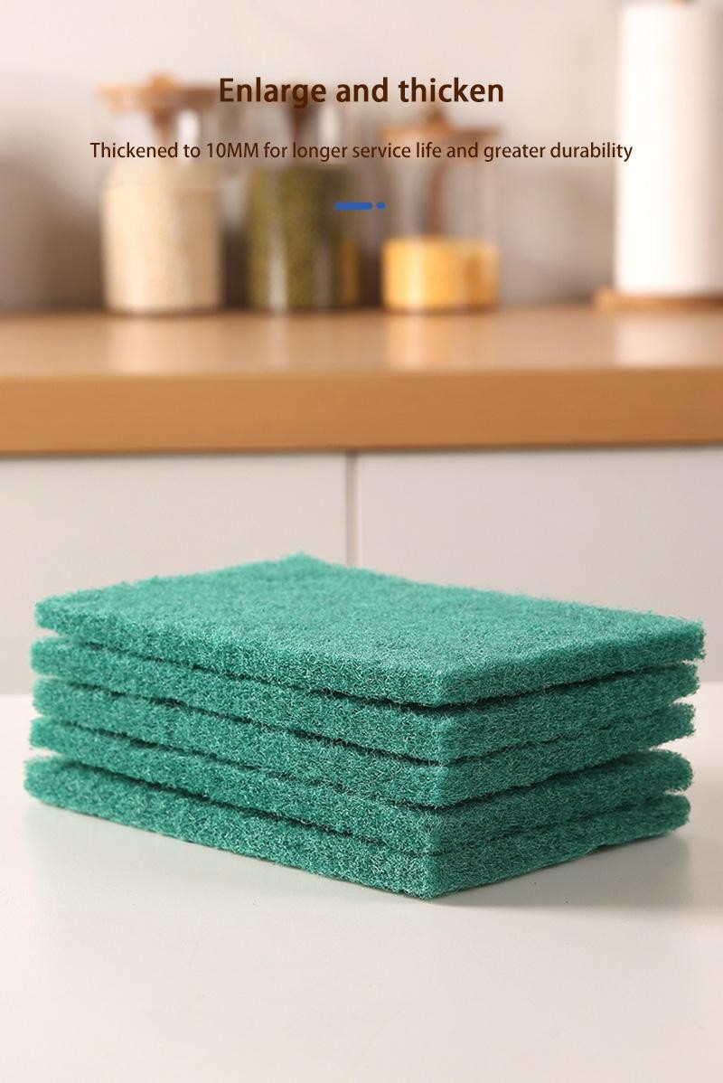 Kitchen Scrub Pads Oil Removal Scratch Free Reusable Dishwashing Cleaning Rag