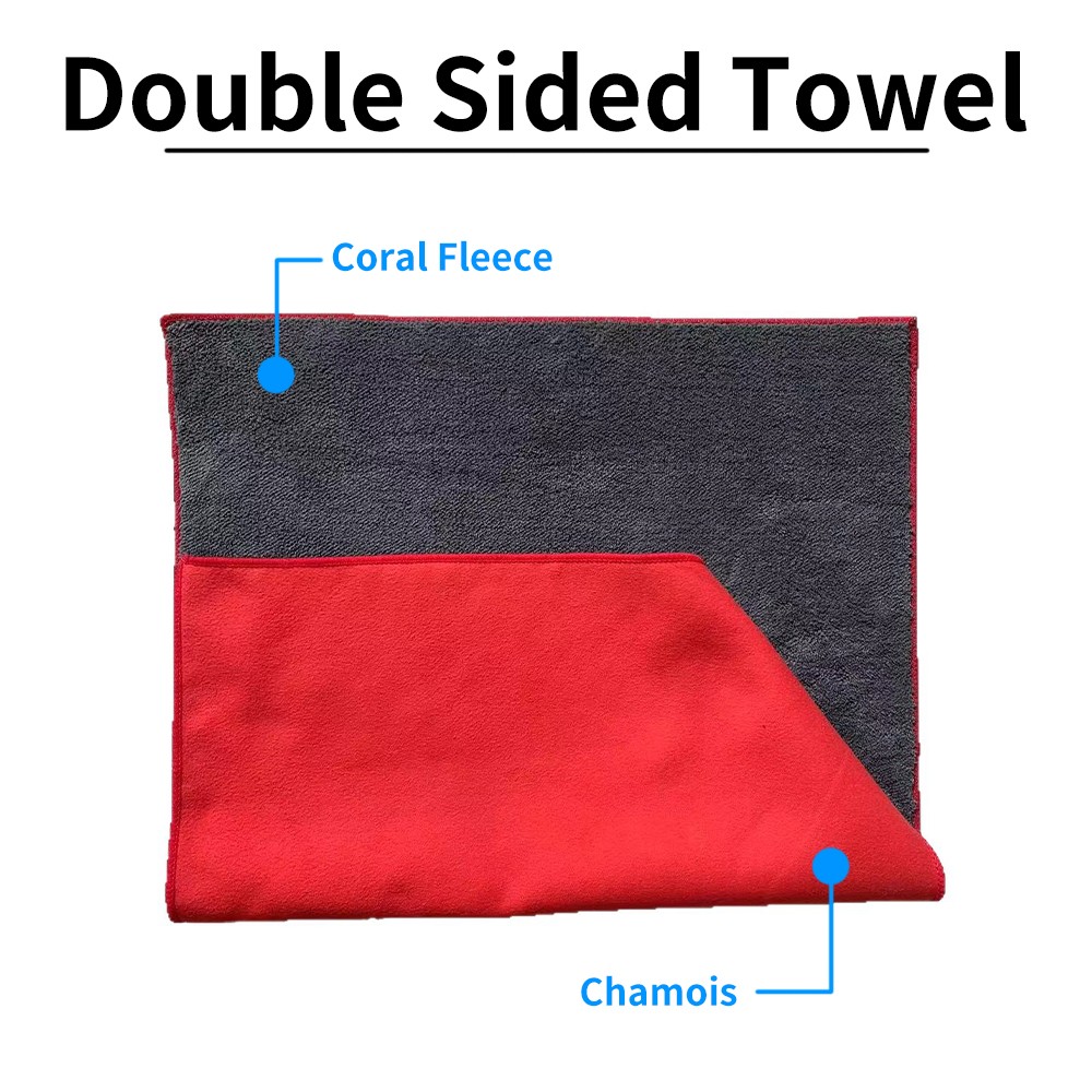 5PCS Microfiber Cleaning Cloth Towel Rag Car Polishing Auto Detailing No Scratch
