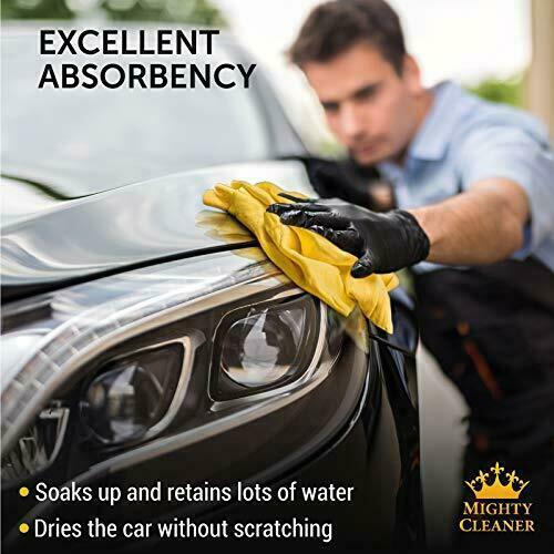 Premium Сar Shammy Towel – 26″ x 17″ – Super Absorbent Chamois Cloth for Car –