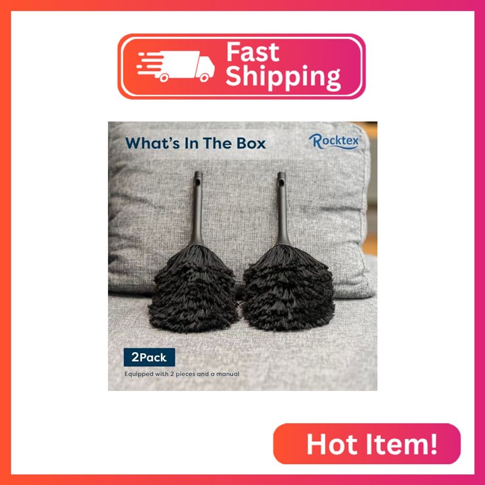 Rocktex Anti-Static Dusting Brush – Safe for Electronics, Screens, Car Interior