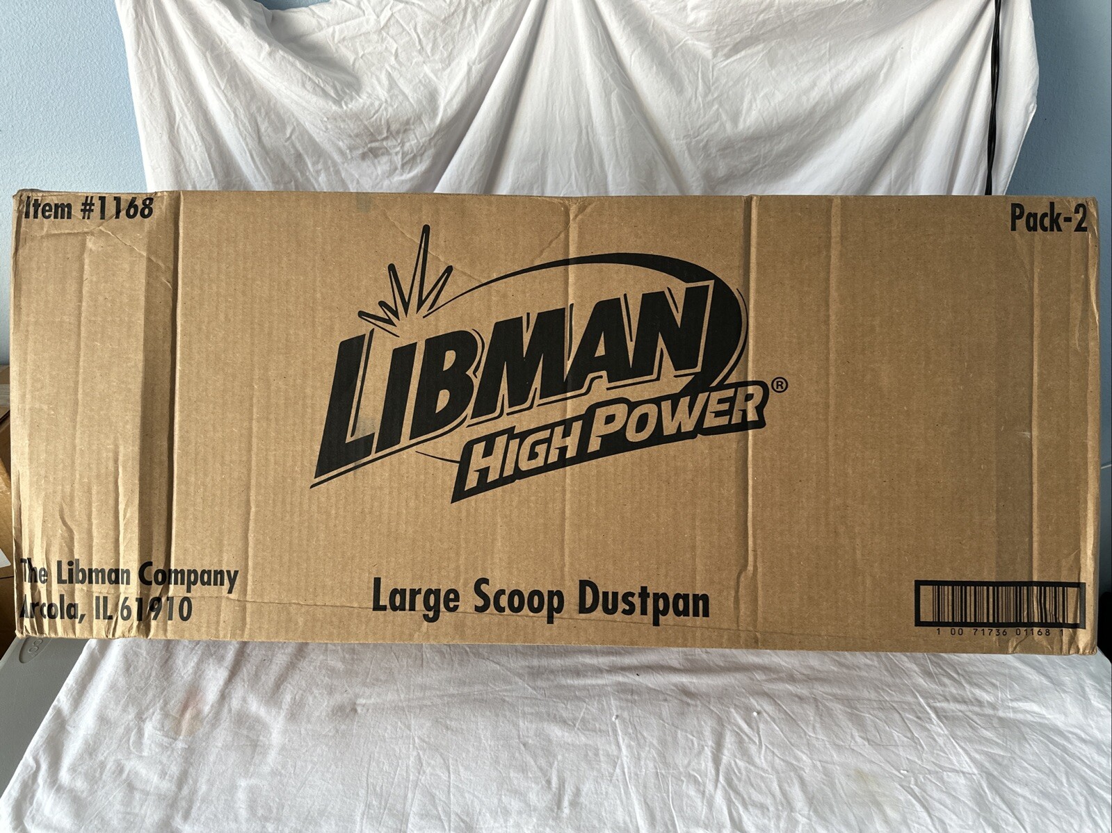 Libman Commercial Large Scoop Dust Pan W/ Handle, 16″W 2pk