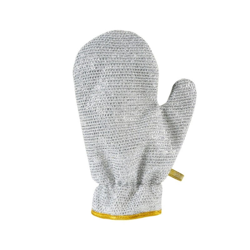 2pcs Reliable Silver Wire Cleaning Gloves Dishcloth NonSlip and Easy to Grip