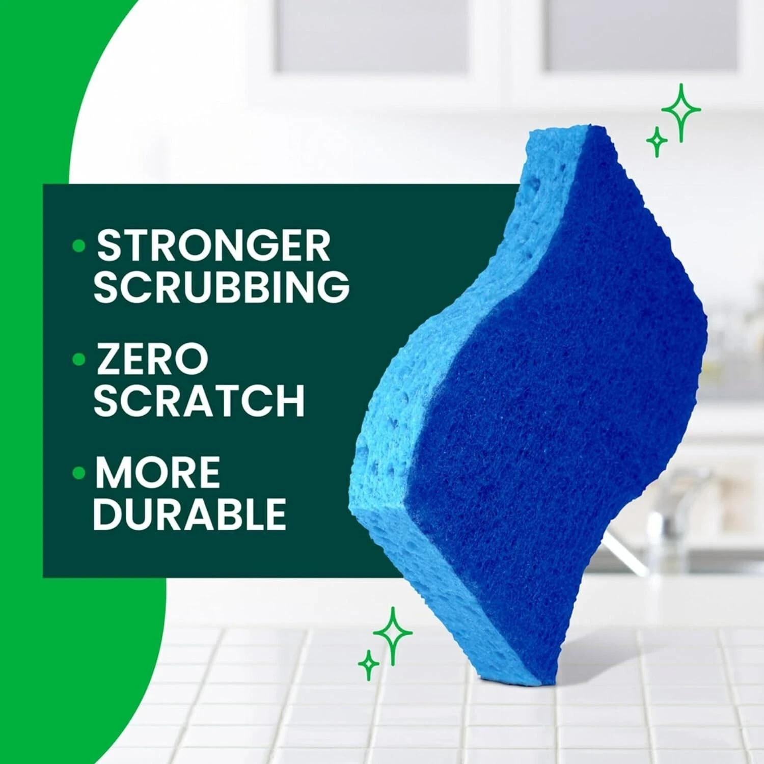 Zero Scratch Scrub Sponges, 6 Kitchen Sponges for Washing Dishes…