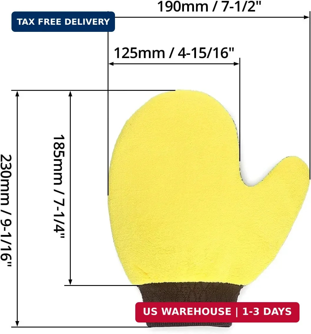 4 Pack Painter’s Gloves, Soft Microfiber Terry Mitts for Cleaning, Dusting