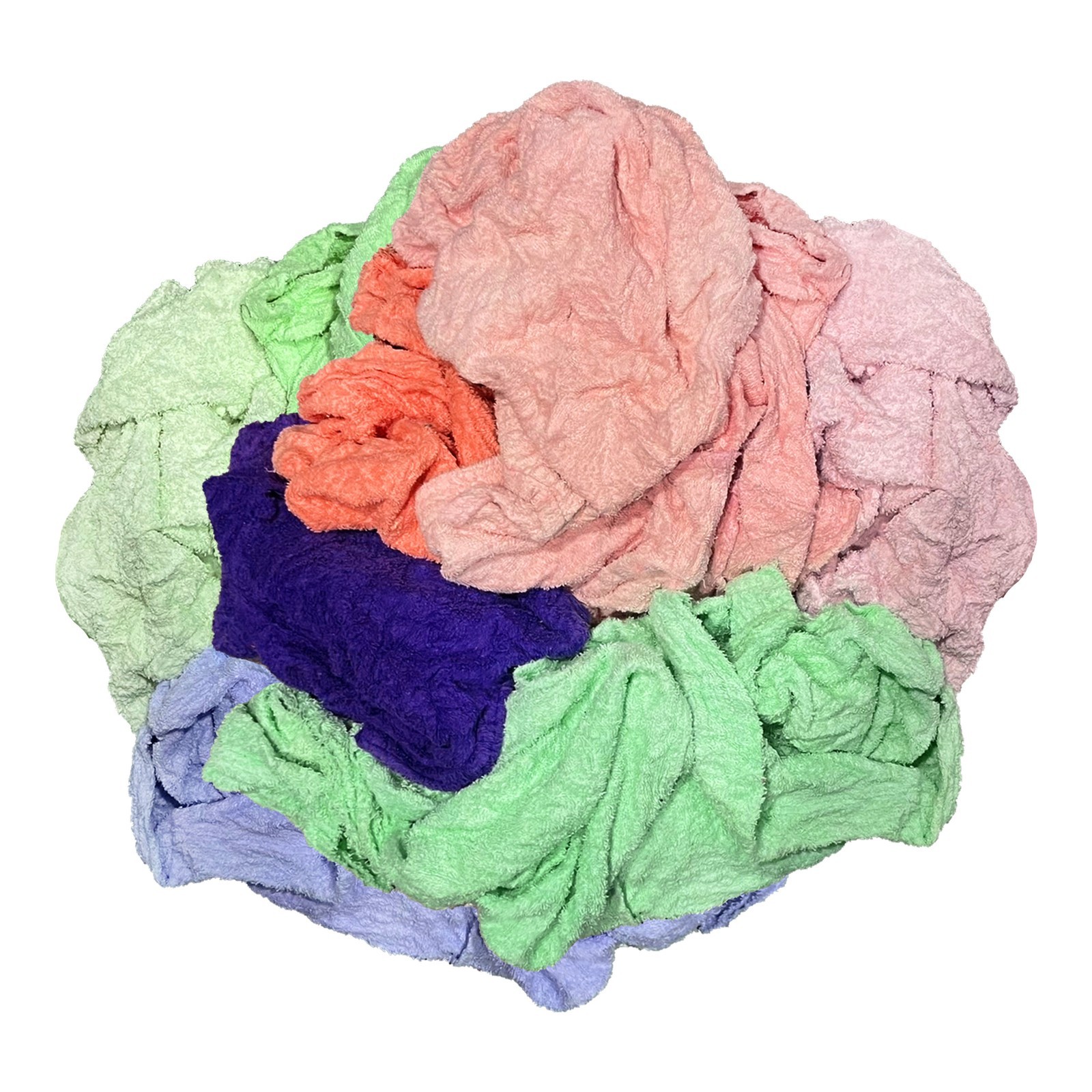 Bulk Terry Towel Rags – Shop Absorbent Color Cleaning Wipes – Compressed Boxes
