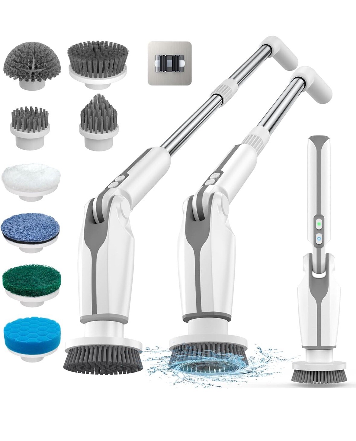 Electric Spin Scrubber, 2024 New Full-Body IPX7 Waterproof – 2 Speeds