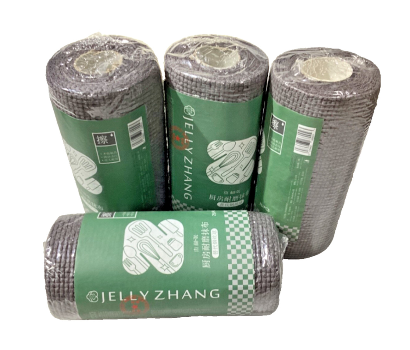 Tear Towels 12×12”Roll 25×4 Pcs Pack,Reusable Microfiber Cleaning Towel,China