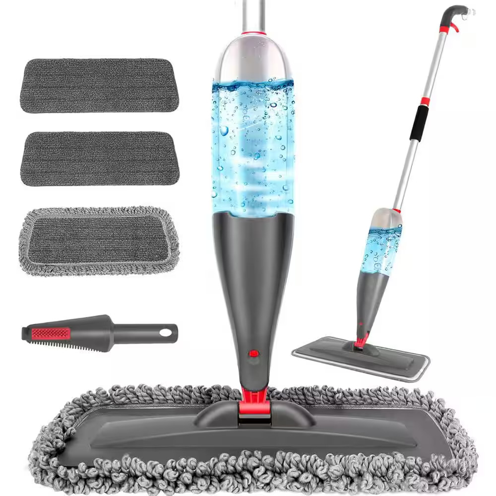 Commercial Cordless Floor Cleaning Spray Mop for Wood Hardwood Laminate Tile in