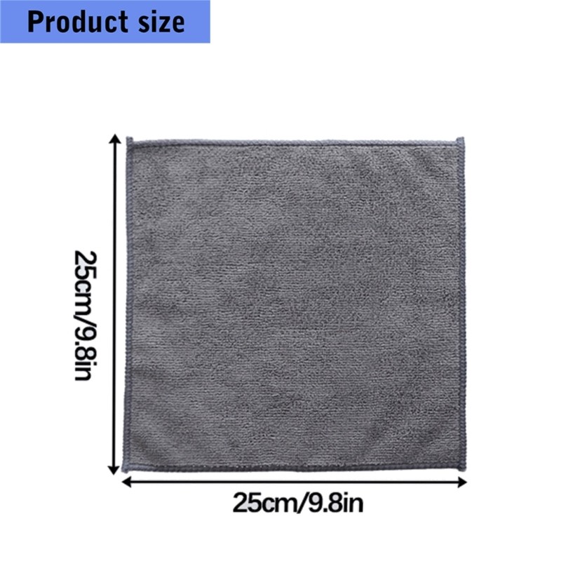 25X25Cm Microfiber Cloth for Car Drying And Glass Cleaning Without Water Label