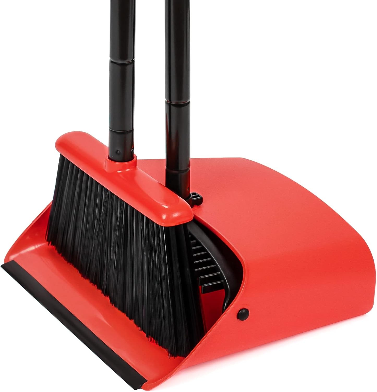 TreeLen Broom and Dustpan Set, TreeLen Broom with Dust Pan with Long Handle C…
