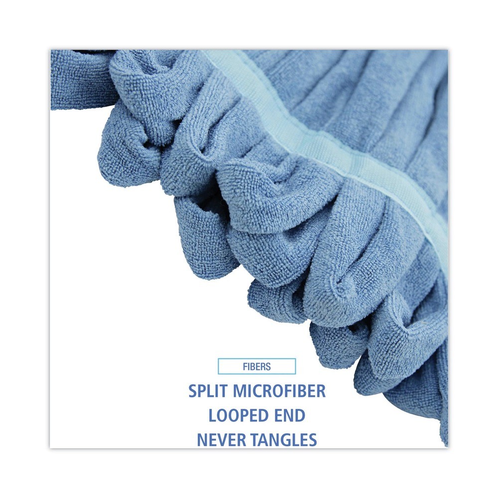 Boardwalk MWTMB Microfiber Looped-End Wet Mop Head – Medium, Blue New