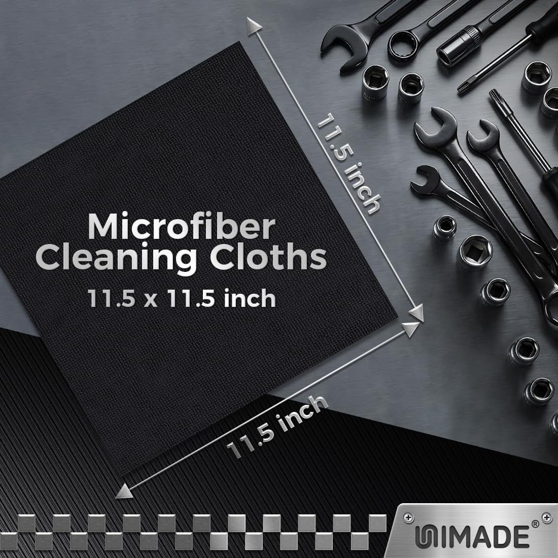 UNIMADE Microfiber Cleaning Cloth, 100 Pack Microfiber Towels for Cars Commer…